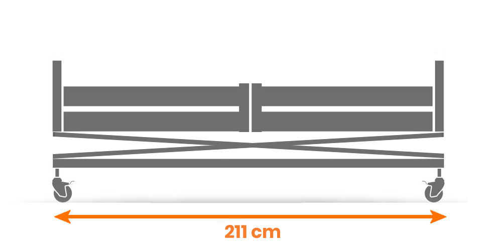 letto elettrico livorno dimensione laterale 211 cm