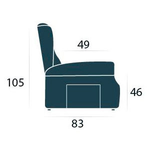 Misure poltrona relax